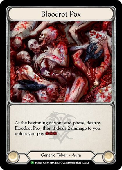 Bloodrot Pox // Frailty - LGS125, Flesh and Blood: Promo Cards LGS125 // LGS126