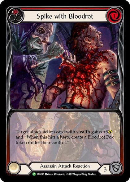 Spike with Bloodrot - LGS130, Flesh and Blood: Promo Cards LGS130