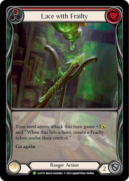Lace with Frailty (Red) - LGS135, Flesh and Blood: Promo Cards LGS135