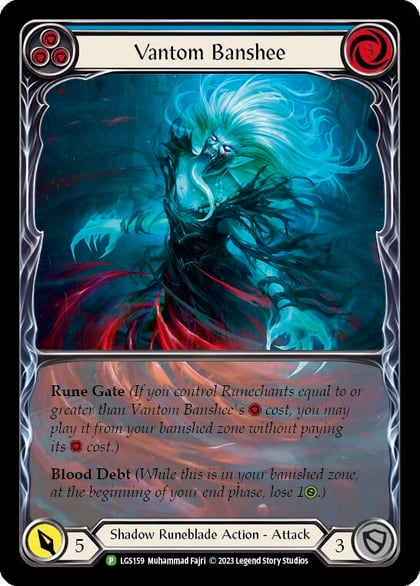 Vantom Banshee (Blue) (Extended Art) - LGS159, Flesh and Blood: Promo Cards LGS159