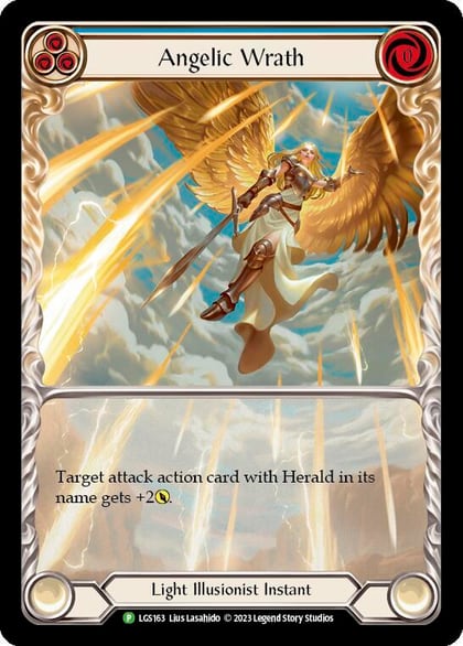 Angelic Wrath (Blue) - LGS163, Flesh and Blood: Promo Cards LGS163