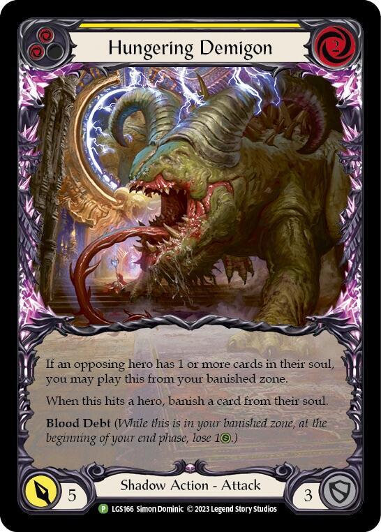 Hungering Demigon (Yellow) - LGS166, Flesh and Blood: Promo Cards LGS166