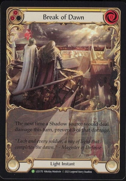 Break of Dawn (Yellow) - LGS170, Flesh and Blood: Promo Cards LGS170