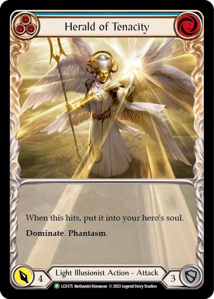 Herald of Tenacity (Blue) - LGS175, Flesh and Blood: Promo Cards LGS175
