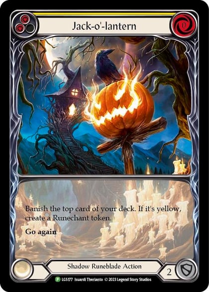 Jack-o'-lantern (Yellow) - LGS177, Flesh and Blood: Promo Cards LGS177