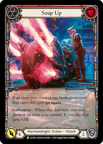 Soup Up (Red) - LGS195, Flesh and Blood: Promo Cards LGS195