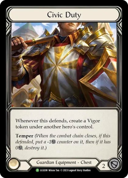 Civic Duty - LGS208, Flesh and Blood: Promo Cards LGS208
