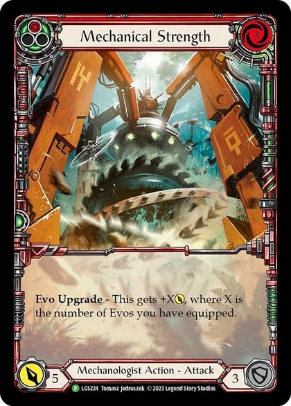 Mechanical Strength (Red) - LGS224, Flesh and Blood: Promo Cards LGS224