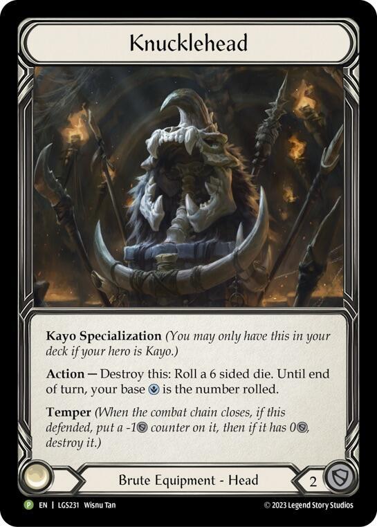 Knucklehead - LGS231, Flesh and Blood: Promo Cards LGS231