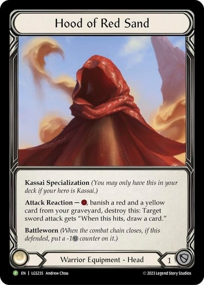 Hood of Red Sand - LGS235, Flesh and Blood: Promo Cards LGS235