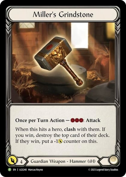 Miller's Grindstone - LGS240, Flesh and Blood: Promo Cards LGS240