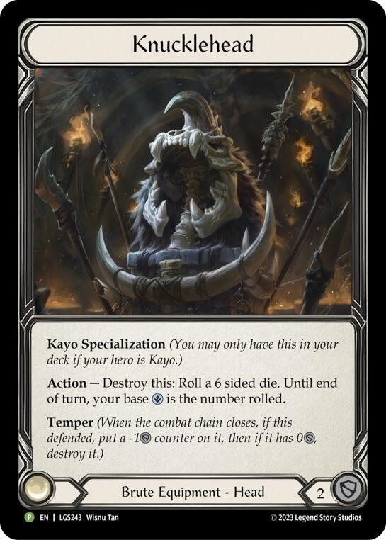 Knucklehead - LGS243, Flesh and Blood: Promo Cards LGS243