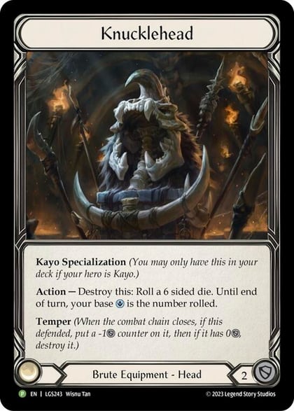 Knucklehead - LGS243, Flesh and Blood: Promo Cards LGS243