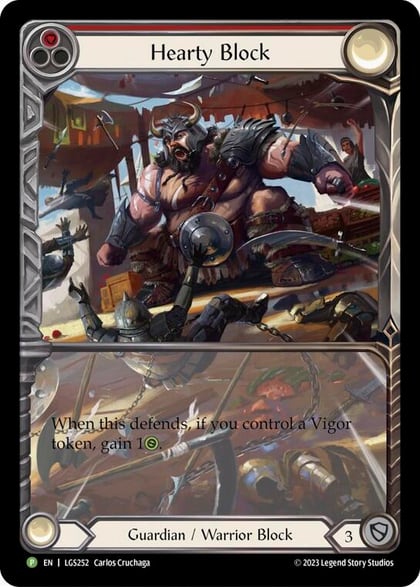 Hearty Block - LGS252, Flesh and Blood: Promo Cards LGS252