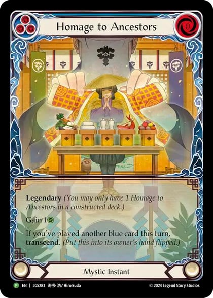Homage to Ancestors // Inner Chi - LGS283, Flesh and Blood: Promo Cards LGS283