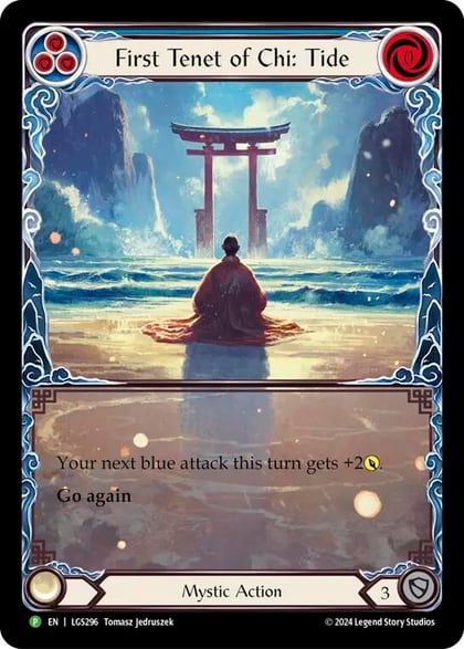 First Tenet of Chi: Tide - LGS296, Flesh and Blood: Promo Cards LGS296