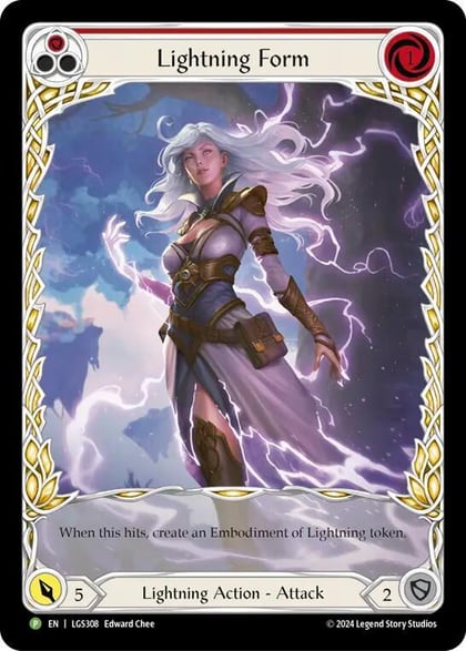 Lightning Form (Red) - LGS308, Flesh and Blood: Promo Cards LGS308