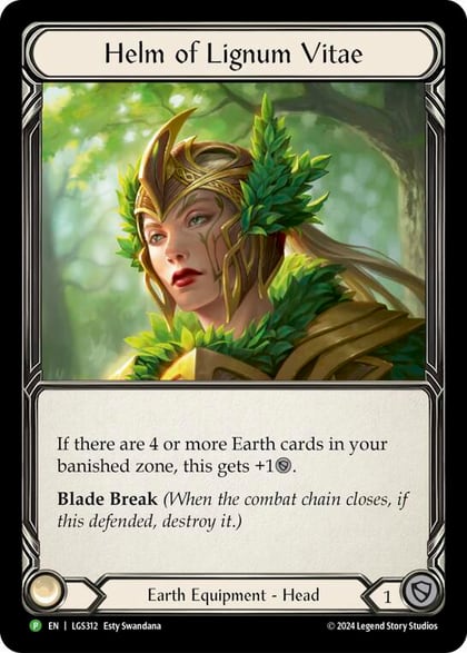 Helm of Lignum Vitae - LGS312, Flesh and Blood: Promo Cards LGS312