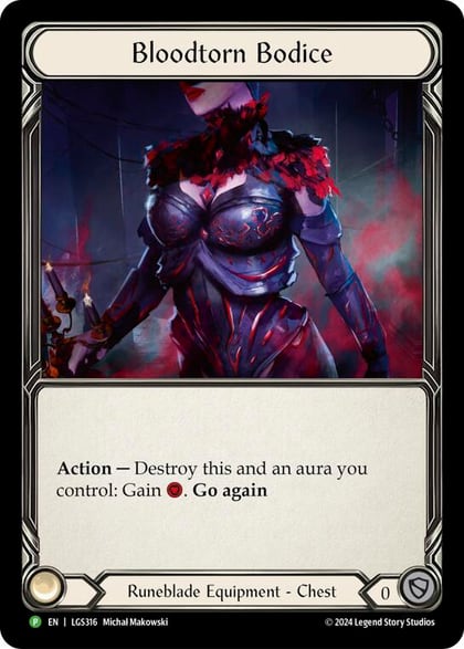 Bloodtorn Bodice - LGS316, Flesh and Blood: Promo Cards LGS316