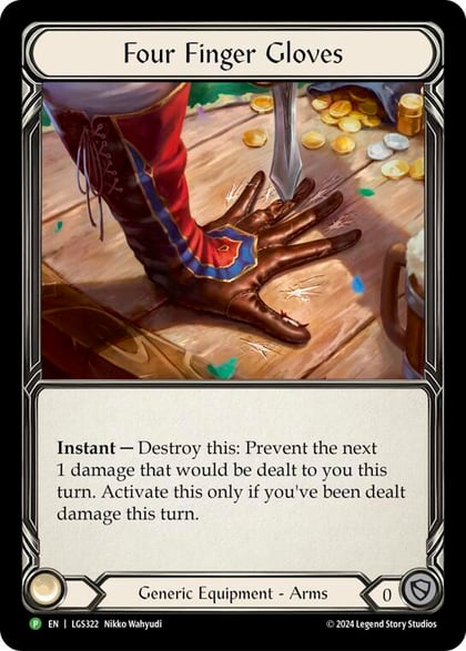 Four Finger Glove - LGS322, Flesh and Blood: Promo Cards LGS322