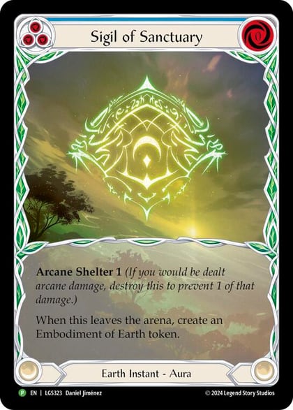 Sigil of Sanctuary (Extended Art) - LGS323, Flesh and Blood: Promo Cards LGS323
