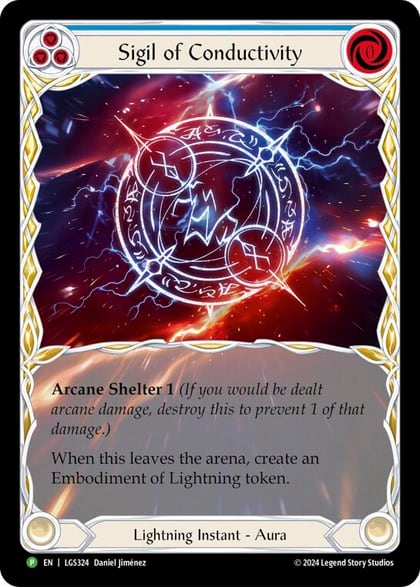 Sigil of Conductivity (Extended Art) - LGS324, Flesh and Blood: Promo Cards LGS324