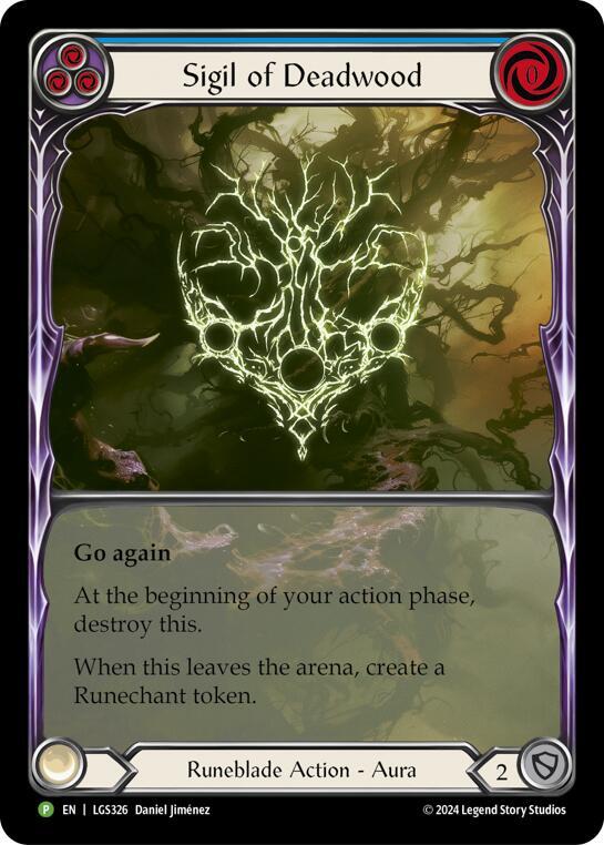 Sigil of Deadwood (Extended Art) - LGS326, Flesh and Blood: Promo Cards LGS326