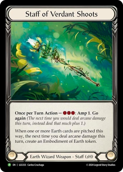 Staff of Verdant Shoots - LGS333, Flesh and Blood: Promo Cards LGS333