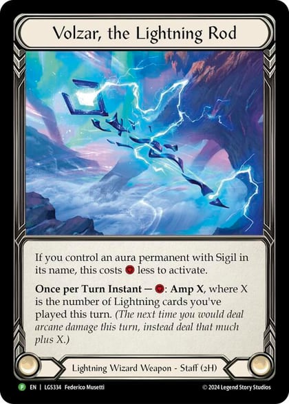 Volzar, the Lightning Rod - LGS334, Flesh and Blood: Promo Cards LGS334