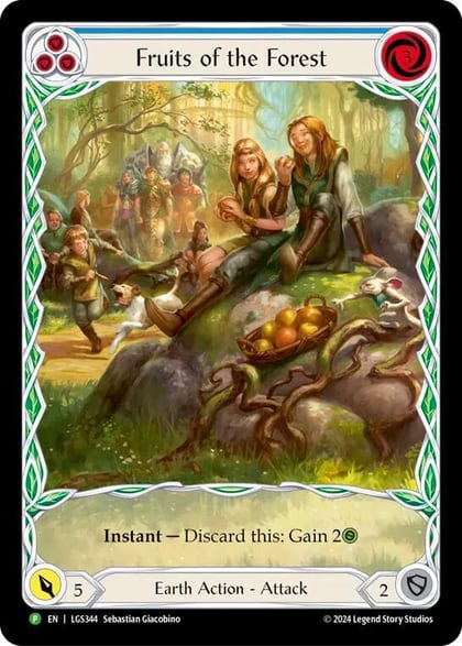 Fruits of the Forest (Blue) - LGS344, Flesh and Blood: Promo Cards LGS344