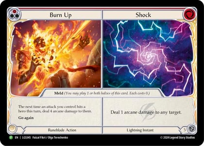 Burn Up // Shock - LGS345, Flesh and Blood: Promo Cards LGS345