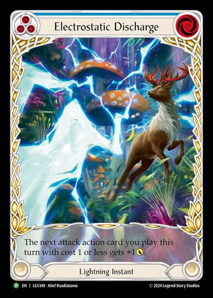 Electrostatic Discharge (Blue) (Extended Art) - LGS349, Flesh and Blood: Promo Cards LGS349