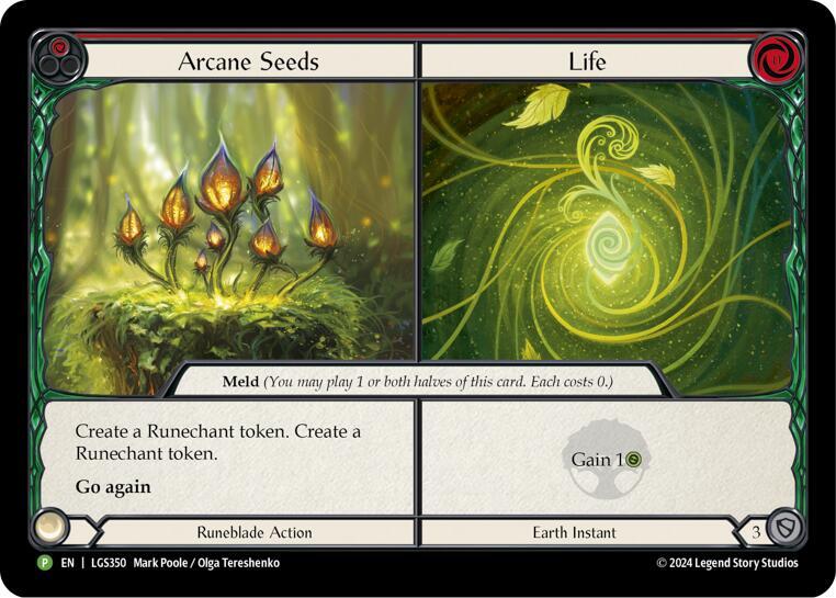 Arcane Seeds // Life - LGS350, Flesh and Blood: Promo Cards LGS350