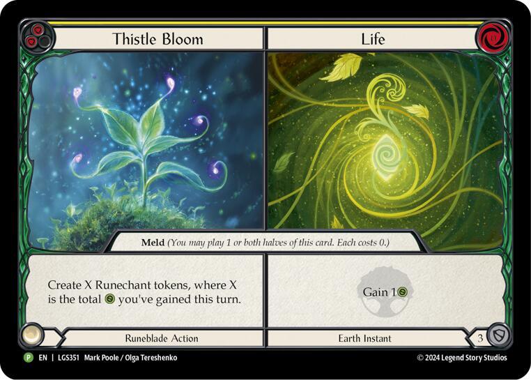 Thistle Bloom // Life - LGS351, Flesh and Blood: Promo Cards LGS351