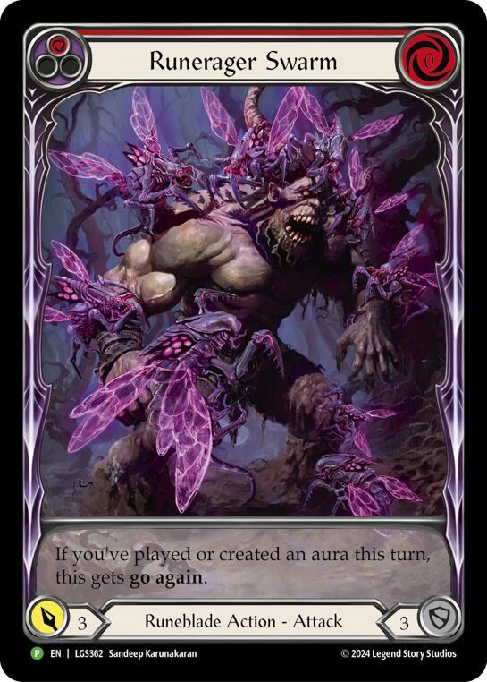 Runerager Swarm (Red) (Extended Art) - LGS362, Flesh and Blood: Promo Cards LGS362