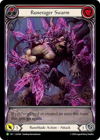 Runerager Swarm (Red) (Extended Art) - LGS362, Flesh and Blood: Promo Cards LGS362