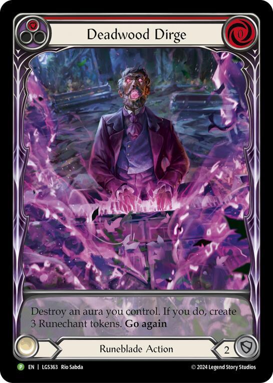 Deadwood Dirge (Red) (Extended Art) - LGS363, Flesh and Blood: Promo Cards LGS363