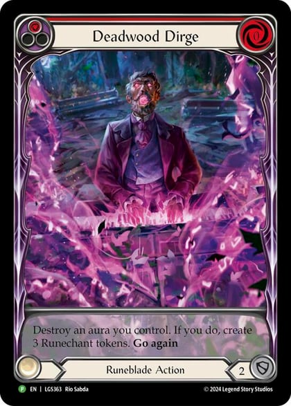 Deadwood Dirge (Red) (Extended Art) - LGS363, Flesh and Blood: Promo Cards LGS363