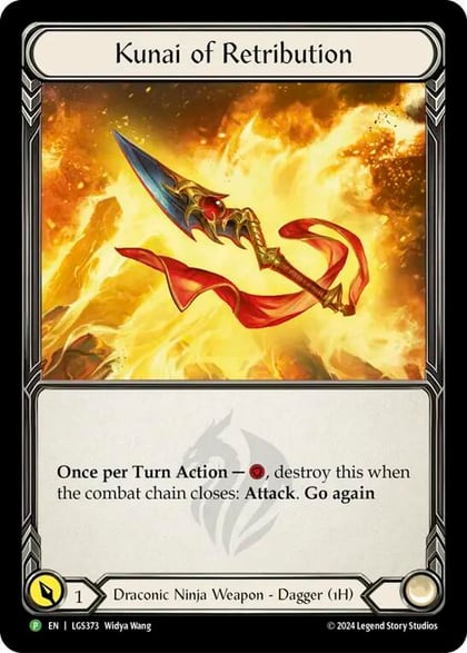 Kunai of Retribution - LGS373, Flesh and Blood: Promo Cards LGS373