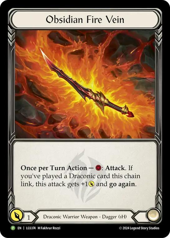Obsidian Fire Vein - LGS374, Flesh and Blood: Promo Cards LGS374