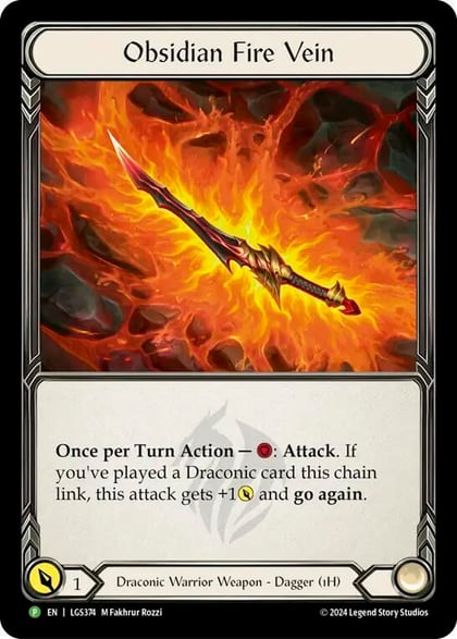 Obsidian Fire Vein - LGS374, Flesh and Blood: Promo Cards LGS374