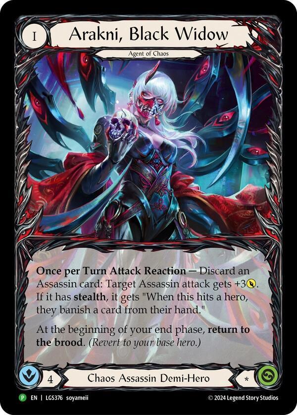 Arakni, Black Widow (Extended Art) - LGS376, Flesh and Blood: Promo Cards LGS376
