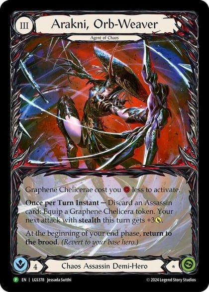 Arakni, Orb-Weaver (Extended Art) - LGS378, Flesh and Blood: Promo Cards LGS378