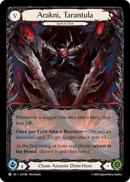 Arakni, Tarantula (Extended Art) - LGS380, Flesh and Blood: Promo Cards LGS380