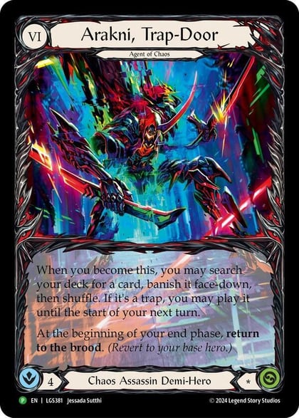 Arakni, Trap-Door (Extended Art) - LGS381, Flesh and Blood: Promo Cards LGS381