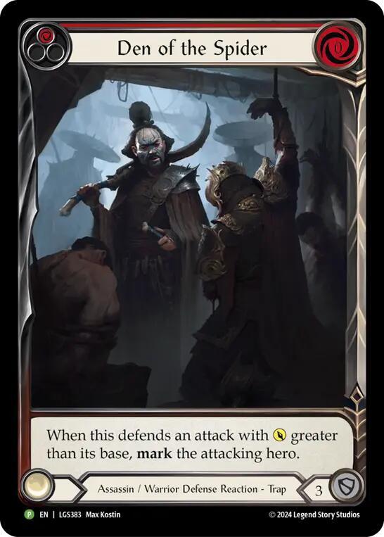 Den of the Spider (Red) - LGS383, Flesh and Blood: Promo Cards LGS383