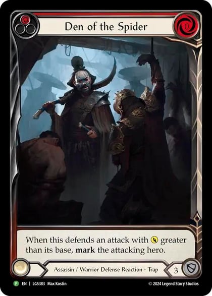 Den of the Spider (Red) - LGS383, Flesh and Blood: Promo Cards LGS383
