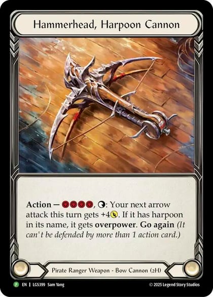 Hammerhead, Harpoon Cannon (LGS399), Flesh and Blood: Promo Cards LGS399