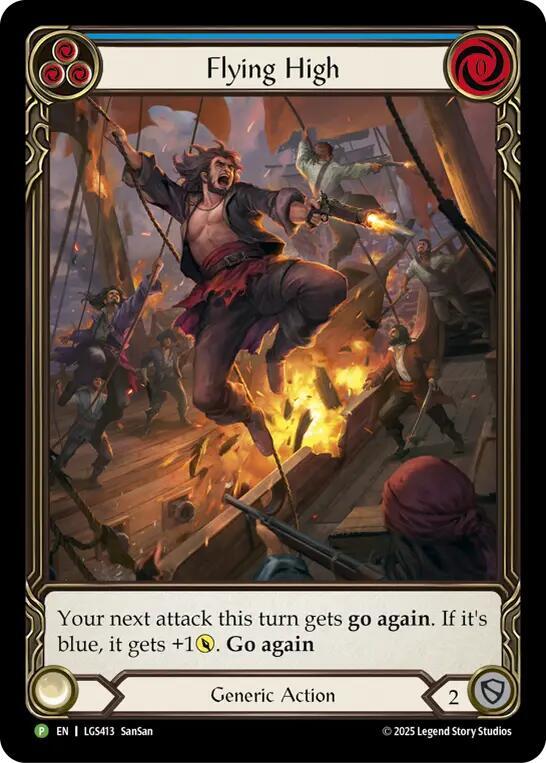 Flying High (Blue) - LGS413, Flesh and Blood: Promo Cards LGS413
