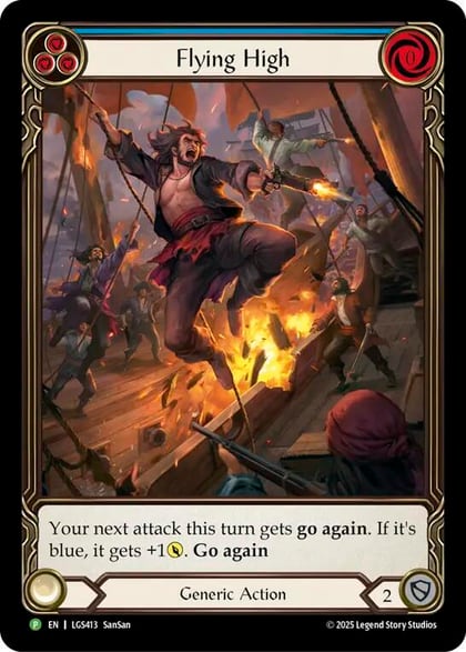 Flying High (Blue) - LGS413, Flesh and Blood: Promo Cards LGS413